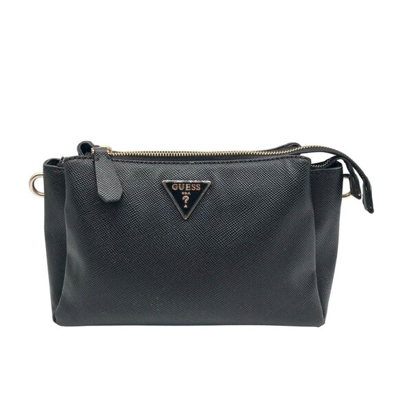 Guess Black Noelle Triple Compartment Crossbody Bag - Picture 1 of 10